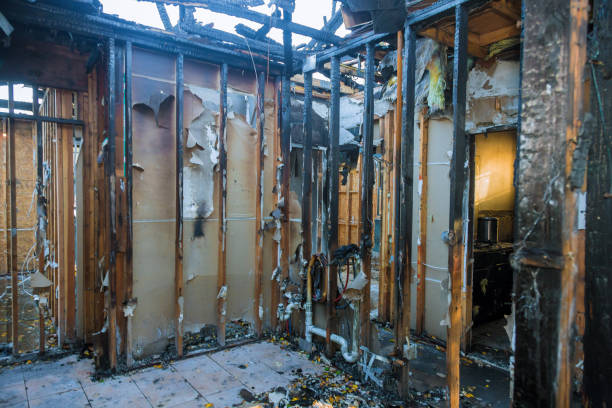 Professional Emergency Fire Damage Restoration technician working in Leesburg, FL